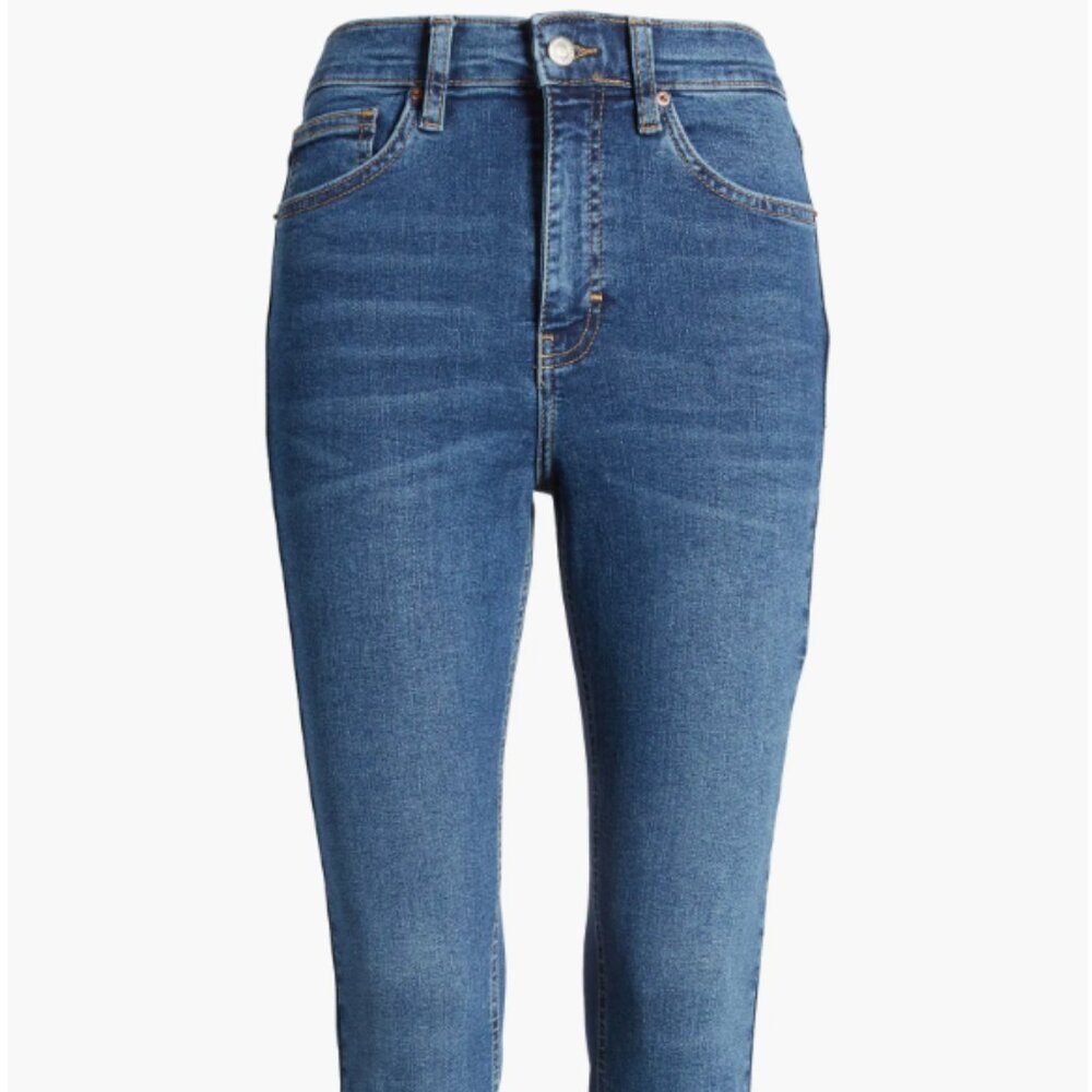 Topshop Jamie Blue Jeans - Light Wash - Size W:26 L:30